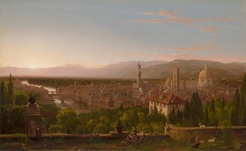Tableaux Vue de Florence par Cole 60x90cm pour Chambre