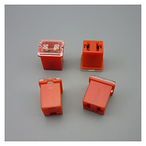 1set=1pcs Fuse+1pcs Fuse Box Mini Square Fuse 20A 30A 40A 50A 60A Auto Fuse with Plastic Box Assortment Auto Fuse(2PCS 50A Fuse) miniatura 1