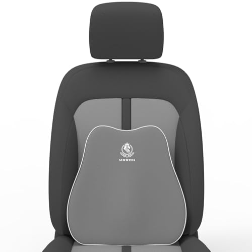 Image of MRRON Slim Back Support for Office Chair | 3 Years Warranty | Medical Grade Memory Foam Car Seat Back Support, Orthopedic Lumbar Back Rest for Back Pain Relief - Back Pillow for Sitting Long Hours