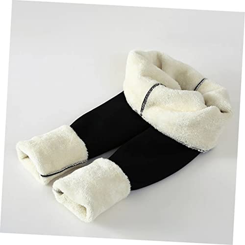 Adorainbow Calças Térmicas De Lã Para Senhoras Meias Marrons Meia-Calça Preta Para Leggings De Lã Pr