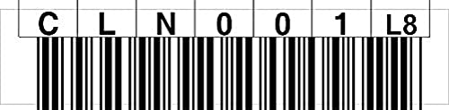 LTO 8 Label Horizontal Número circular 000001 – 000099