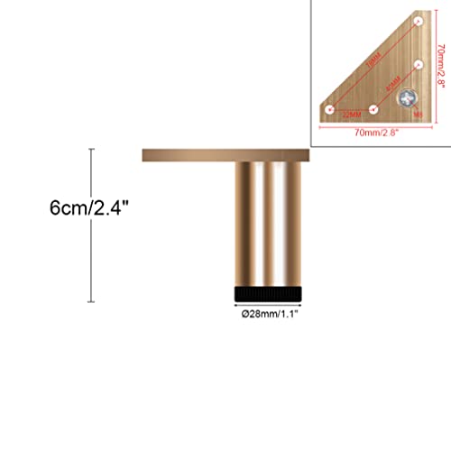 4 Piedini Credenza Regolabili, Piedini per Armadio...
