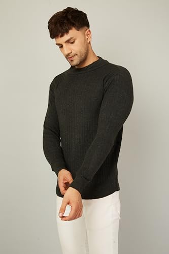 Image of Kvetoo Men High Neck Full Sleeve Winter Woolen Sweater