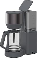 GRUNDIG - KM 7340 Filterkaffeemaschine - 1150 W - 1,25 Liter Glaskanne für 10 Tassen - Aromawahlfunktion - 95 °C Brühtemperatur - Permanentfilter - Tropfstopp - Dark Inox - Abschaltautomatik - Robust – Ansicht 1