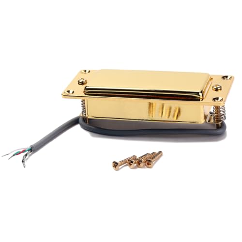 FUNOMOCYA ハムバッカー ピックアップ コア ミニ銅製シェル エレキギター用 伝統的な温かみあるトーン ノイズ低減ワックスポット加工耐久性