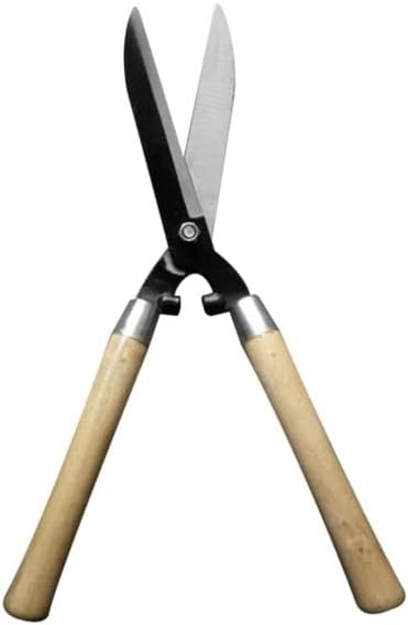 Professional Pruning Scissors Hedge Shears Clippers with Long Wooden Handle for Garden Shears Shimming Shaping