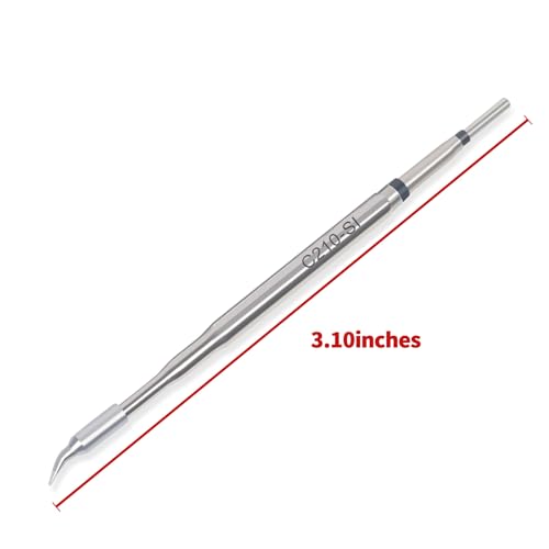 Image of YIHUA C210-Compatible Type-SI Soldering Tip ONLY for YIHUA 982 Green, 982D, 982-III (706A Handpiece), 992D-II, 982D-III, 948D-V and 982D-II Soldering Station