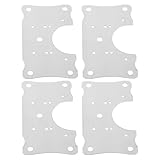 IWOWHERO 4 Stück Teiliges Scharnier reparaturset aus Edelstahl mit Befestigungsschrauben Verstärkte Türscharnierplatten für Küchenschränke Einsetzbar Einfache Montage Geeignet für Möbel