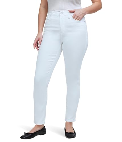 Madewell Women's High-Rise Stovepipe Jeans in Pure White