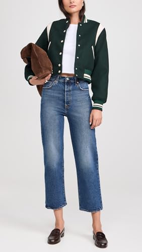 Image of Levi's Womens Premium Ribcage Straight Ankle Jeans
