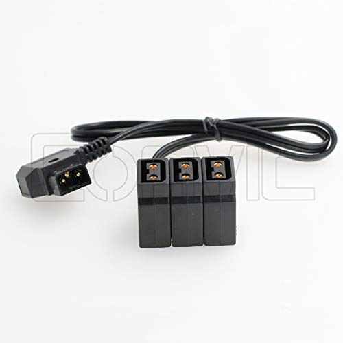 Adaptador divisor rosca en D macho B a hembra 3 puertos para tripode camara 2