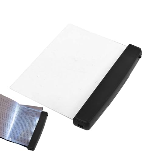 Listado de Iluminación para lectura comprados en linea. 50 Lámpara LED de lectura con marcador plano | Lámpara de panel LED con clip desmontable, luces de lectura para leer libros en la cama, ideal para niños, mujeres, lectores, cama,...
