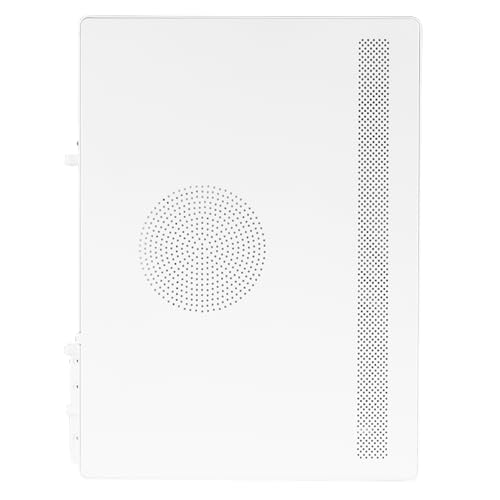 Gabinete Tacens NOVAX para PC, ultra compacto Micro-ATX, diseño ultra resistente de metal completo, 1 ventilador trasero de 80 mm, torre mini con gran capacidad interna, blanco miniatura 6