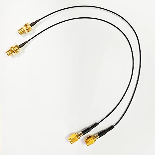 VONETS WiFi Antenna Extension Cable RP SMA Plug Male to RP SMA Jack Female Universal Antenna Connector for WiFi Bridge/Repeater/Router/Module Security IP Camera Wireless Network Devices 25cm(2 Items)