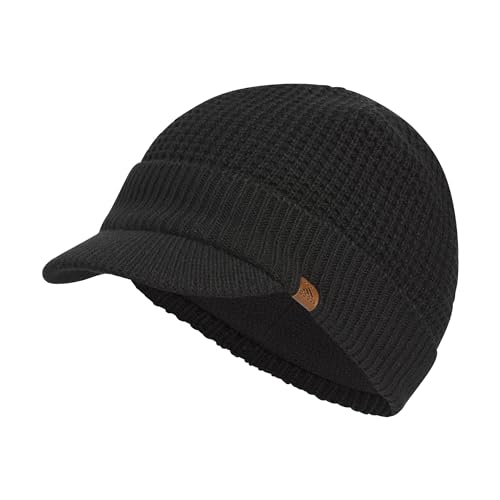 adidas Mens Griggs Brimmer Beanie with Brim – Standard Fit Winter Hat