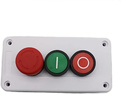 Bouton d'arrêt d'urgence NO station bouton-poussoir étanche 600V 10A rouge vert