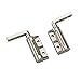 Zinc Alloy L-Shaped Spiral Damper Hinges with Arbitrary Stop for Industrial Electrical Mechanical 1Pcs(Right,1.5N.m)