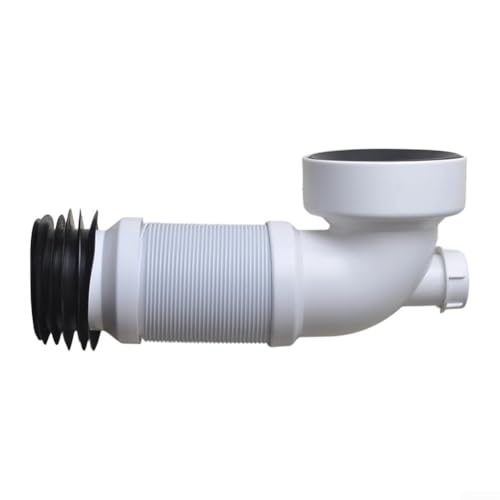 Tubo de drenaje de PVC para sistemas de residuos de inodoro con cuerpo de polipropileno reforzado y flexibilidad de 90 grados para restricciones espaciales