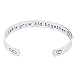 O.RIYA Valentines Day Gifts Jewelry Wife's Gift Let's Grow Old Together, Gift for Her, Valentine's Day Wedding Gift, Custom Cuff Bracelet, Anniversary Gift