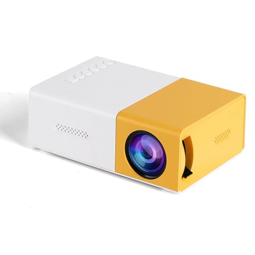 Niñas, Home Entertainment NuVeNa Mini Proyector, Proyector de Video Portátil Compatible con HD 1080P HDMI USB VGA AV SD Proyector de Películas Compatible con iPhone iPad Smartphone TV...