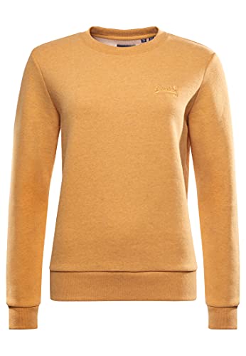 Superdry Womens W2010752A Hooded Sweatshirt, Ochre Marl, XL