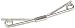 Stacy Adams Men's Polished Collar Bar, Silver, One Size