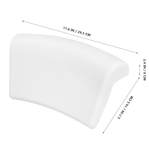 Oreiller de bain en PU avec ventouses de fixation pour la nuque - 3