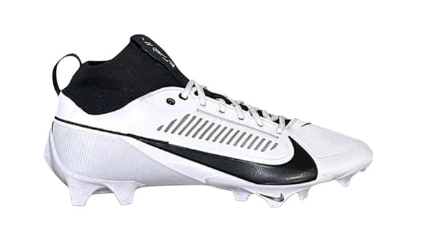 Nike Vapor Edge Pro 360 2 TB Mid Men's Football Cleats White Black FN7759-100 Size 13.5 M US