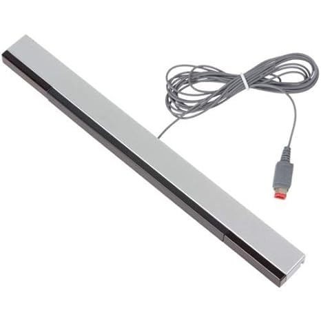 Sensor Bar - Compatible with Nintendo Wii and Wii U Consoles - Wired Infrared Ray Sensor Bar - Includes Stand with Adhesive - Plug and Play