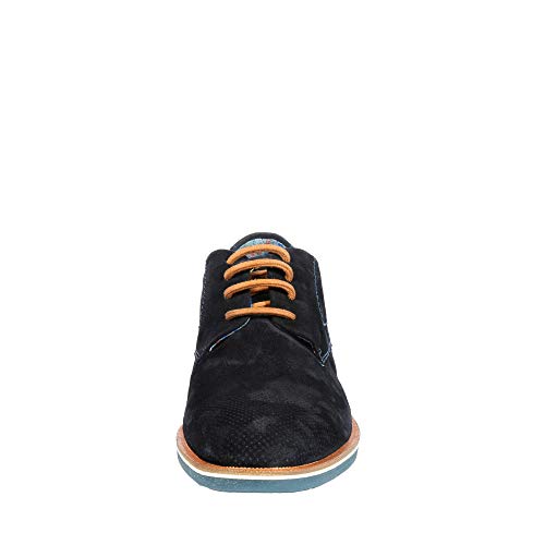 bugatti Modischer Suede Halbschuh Lace-up aus Obermaterial echt Nubuk und Glattleder, Dark Blue, 44 EU – Ansicht 7