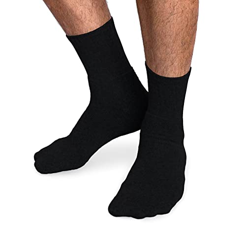 Meia Masculina Kit 12 Pares Cano Alto Sport Algodão Tamanho 37 a 43 (Preto)