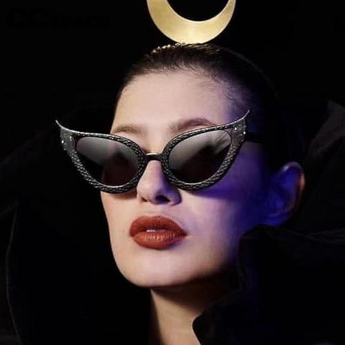 Fashion Cat Eye Women Serpentine Sunglasses Gradient Color Uv4002