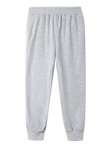 HILEELANG Kids Boy Girl Jogger Sweatpants Cotton Casual Active Playwear Unisex Toddler Pants 3-Pack4