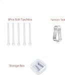 【5Pack Conseils doux OEM Tabulaire S6/S7/S8/S9 Conseils de stylo,Nibs de remplacement pour Samsung Galaxy Tab S6/S7/S8/S9 Comprimé Tous les stylos Verison Stylus S Conseils de remplacement/Nibs+Tweezers (5*Conseils souples-Blanc)