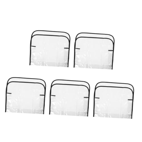 Ipetboom 5 Piezas Funda Protectora para Silla De Fundas Sillas Funda para Silla De Peluquería Funda para Sillón De Peluquero Suministros De Salón Transparent De Polivinilo
