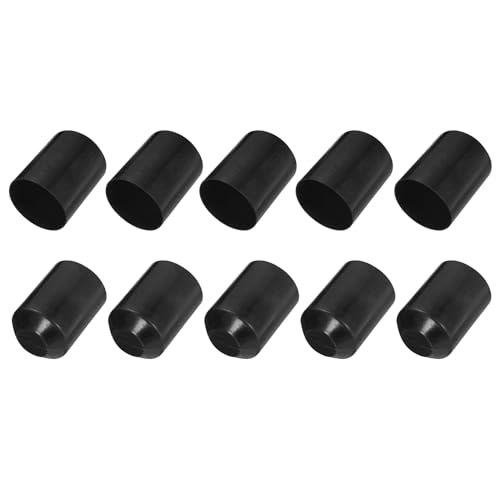 Tapas de tubo termorretráctiles negras de 50mm x 75mm para sellado de cables eléctricos
