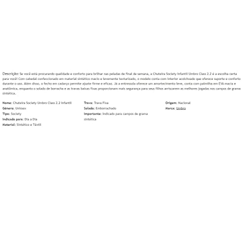 CHUTEIRA SOCIETY UMBRO CLASS 2.2 JR,CORAL/PRETO,31