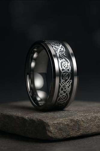 Image of Men's Stainless Steel Western Style Band Rings Collection for Men /Boy's