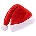 Yefun Bonnet Noël, Chapeau du père Noël Adultes pour Femme Homme, Bonnet de Noël Mère, Grande Taille De Luxe Costume de Chapeau de Père Noël en Peluche Ornements de Noël Chapeau de Noel (1 Pack)