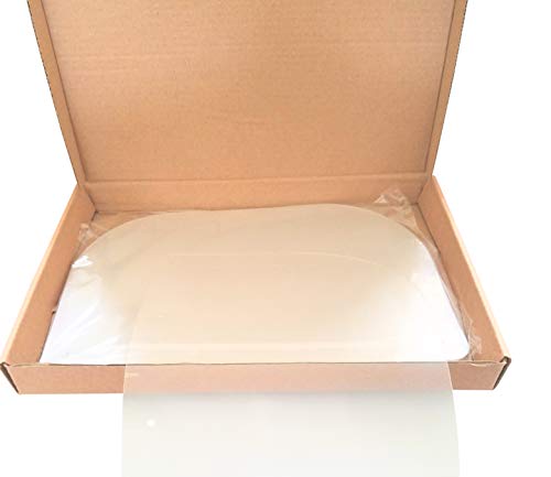 EFK-II Supply Face Shield Replacement Shields Clear Visors Face Ahie (100, Clear-Adjustable Face Shields)
