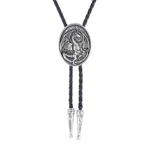 Image of Bolo Tie for Men Women Western Cowboy Bolo Tie Heart Necktie Cowboy Carter Fan