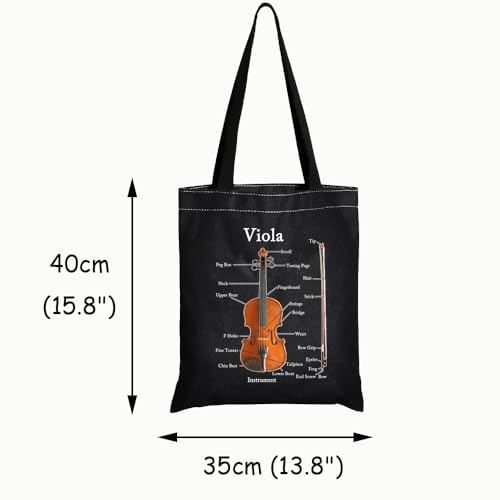 Bolso Tote para músico de viola miniatura 4