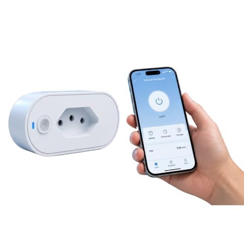 Tomada Inteligente Wi-Fi 16A Bivolt Smart Plug Compatível com Ale...