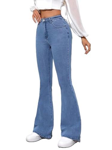 Image of ADBUCKS Women's Wide Leg Fit High Rise Jeans II Bootcut Jeans II