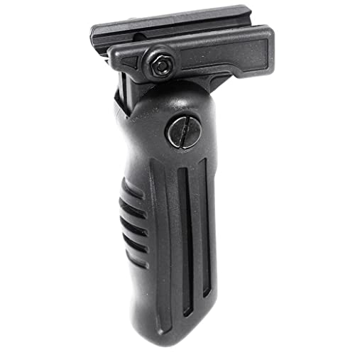 Airsoft Accessories Poignée Avant Verticale RIS Tactique Pliable en polymère pour 20mm Système de Rail Noir Cover