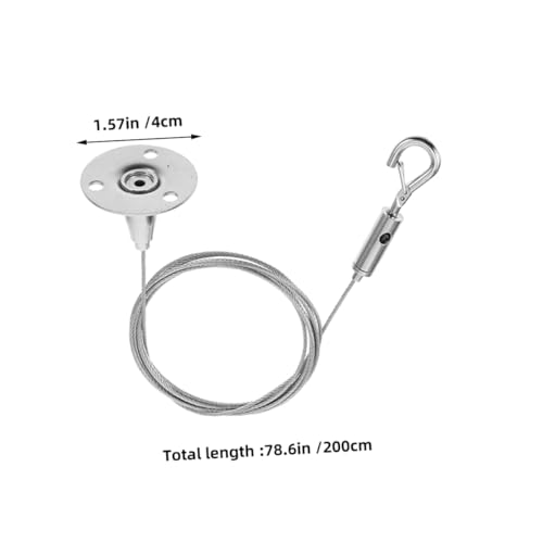 Image of LIFKOME 6pcs Wire Rope Hanger Metal Gears for Grow Lights Fans and Picture Hanging Durable and Easy to Install for Home Garden and Backyard Use