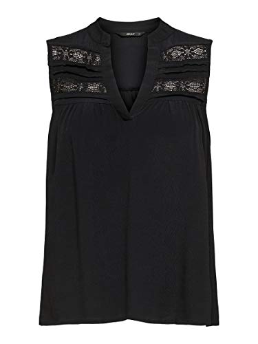 Preisvergleich Produktbild ONLY Female Oberteil ohne Ärmel Detailreiches 34Black