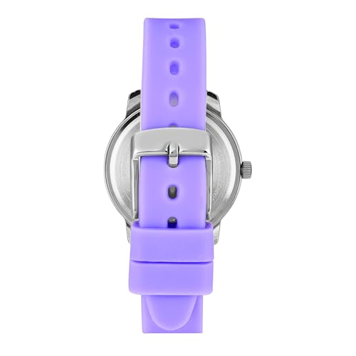 Image of Helix by Timex Analog Watch for Women with Purple Round Dial & Purple Silicone Strap Band Water Resistant Women's Wrist Watches - TW048HL15