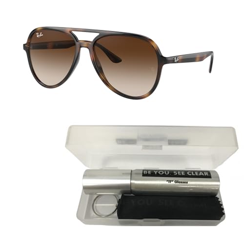 Ray-Ban RB4376 Sunglasses Bundle: RB 4376 710/13 Havana Brown Gradient and Eyewear Cleaning Kit2