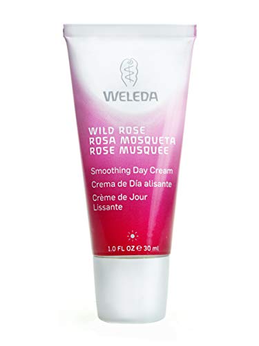 WELEDA Crema de día suavizante de rosas silvestres orgánica, crema facial cosmética natural para pieles secas que protege contra las arrugas y el envejecimiento de la piel, para la vitalidad y la elasticidad de la piel (1 x 30 ml)